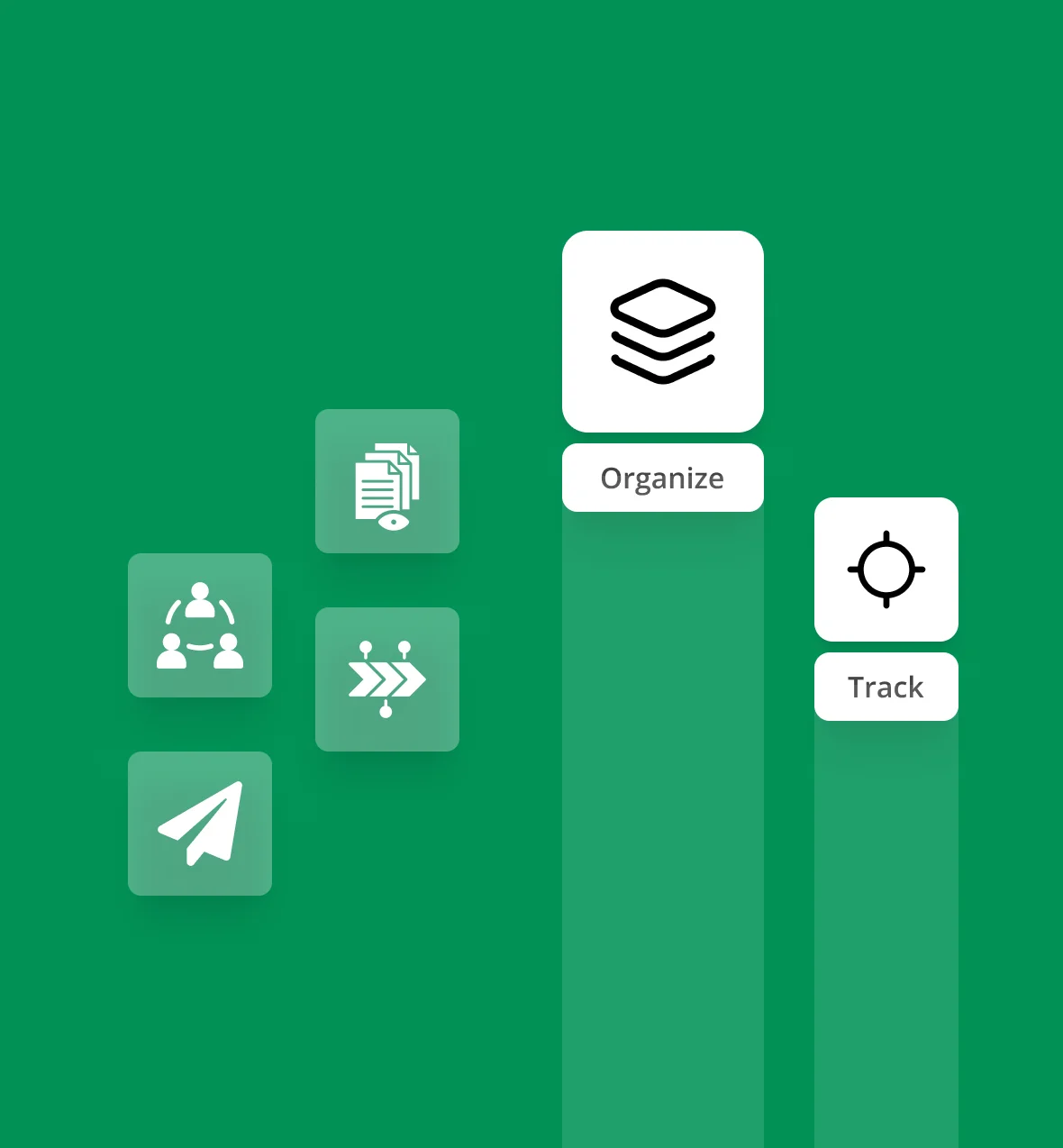 Ashore Job Tracking interface showing organized project workflow with status tracking